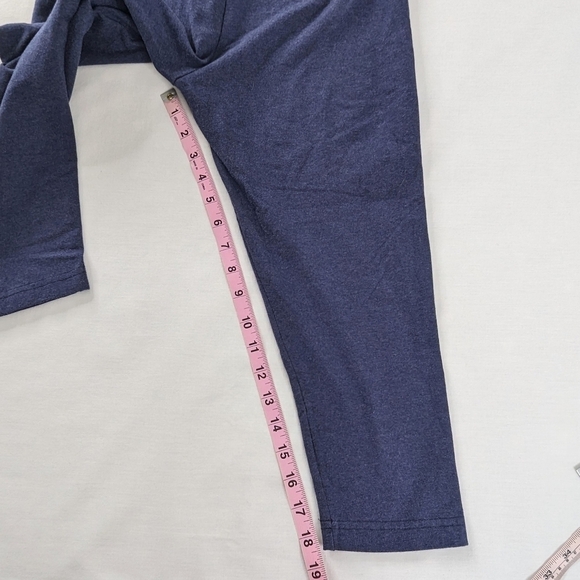 Lysse Blue High Waist Stretch Capris Athletic Workout - Picture 5 of 7